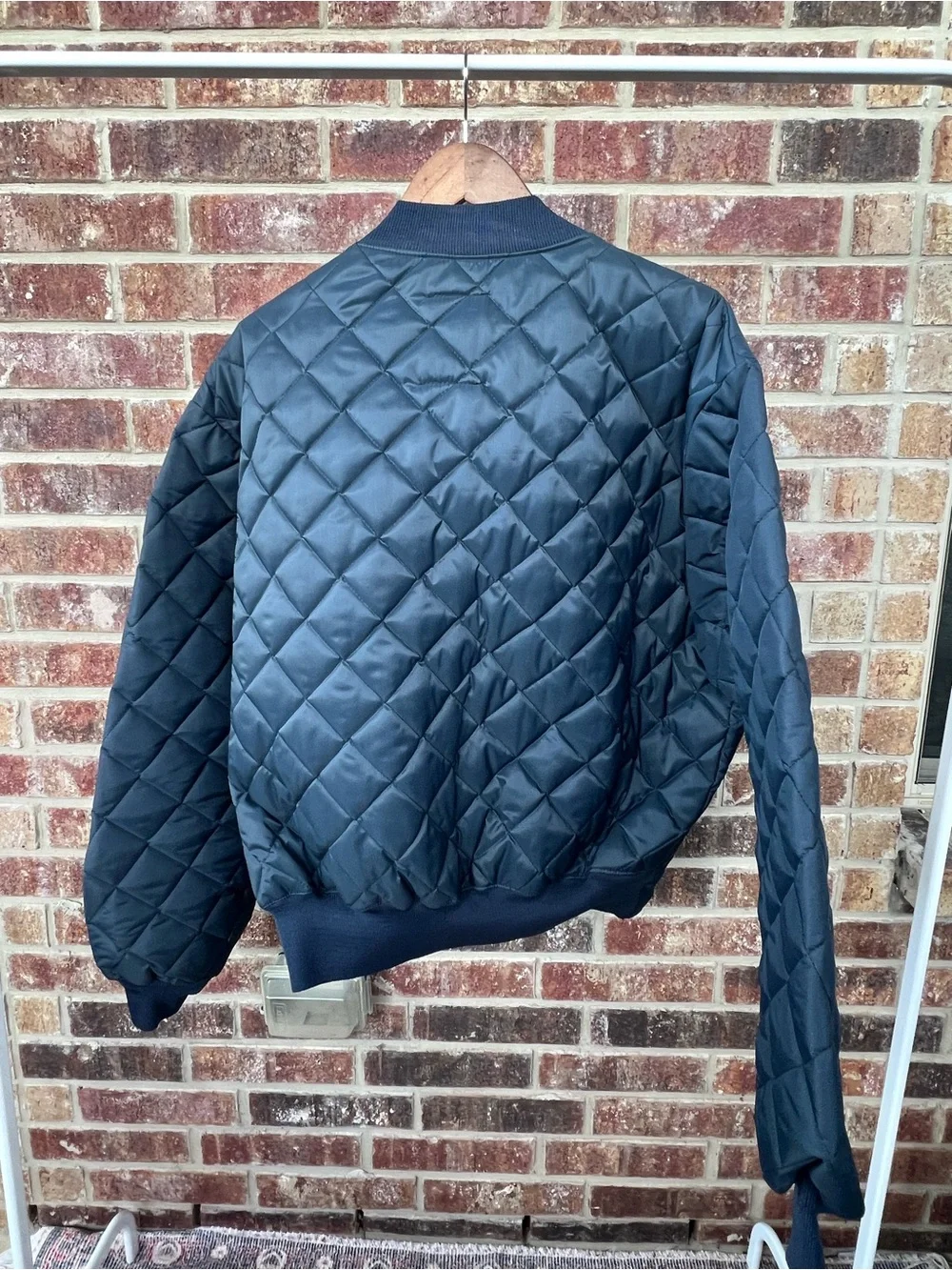 Vintage Horace Small Quilted Bomber Jacket Liner Made in USA